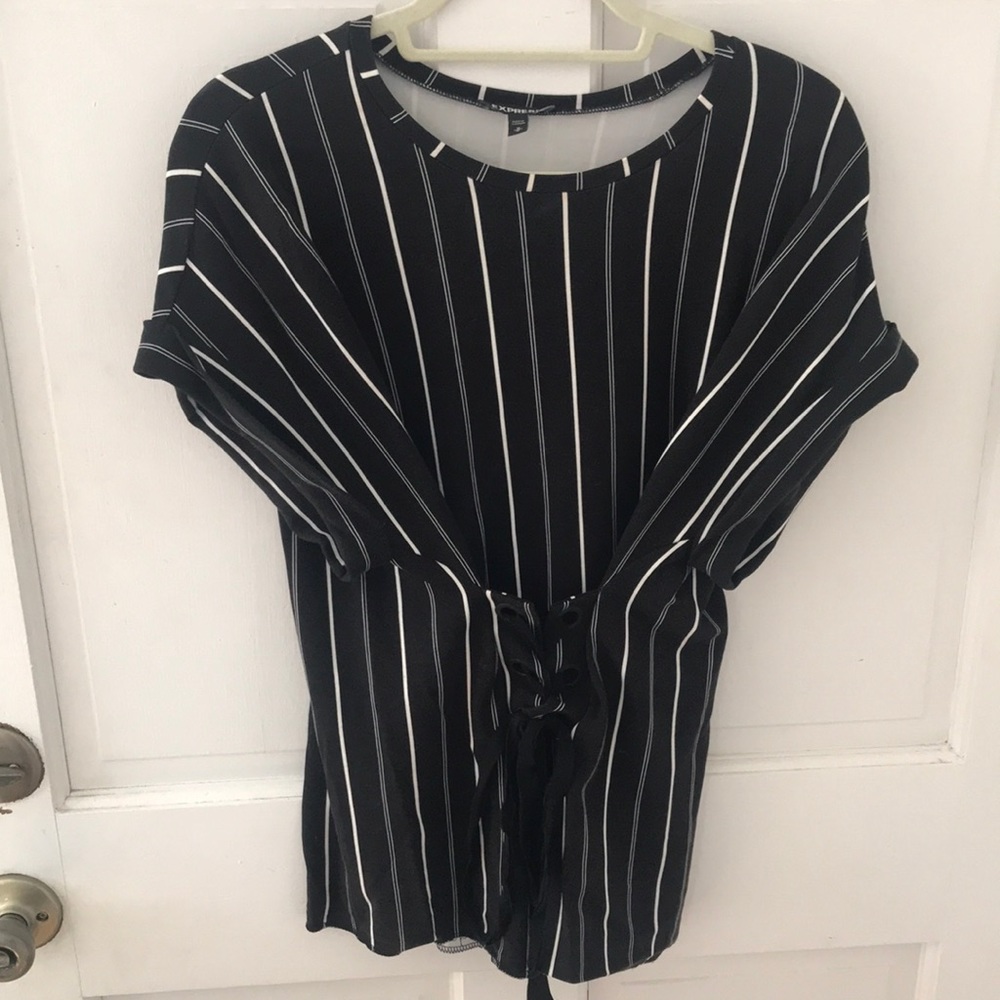 Tie Front Shirt from Express
